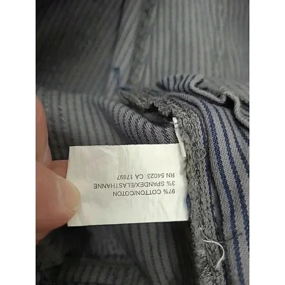Gap Capri Pants Women's Size 6 Lot of 2 Grey and Striped - Picture 5 of 9